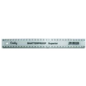Croxley Shaterproof Clear Superior Ruler 30cm