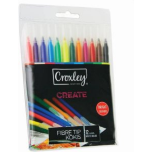 Croxley Create Fibre Tip Kokis 12s MAR1229