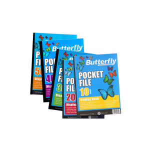 Butterfly Pocket Files A4