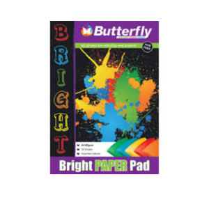 Buttterfly Bright Paper Pad A4 80gsm 50 sheets