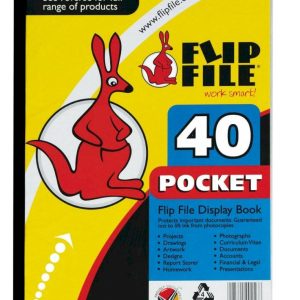 Kangaroo Flip File 40 Pocket Display Book