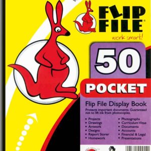 Kangaroo Flip File 50 Pocket Display Book