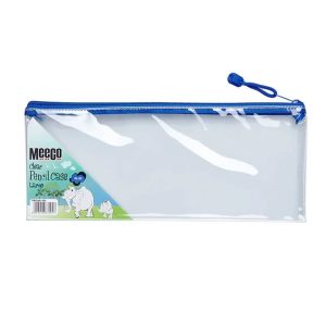 Meeco Clear Pencil Bag 33cm Blue